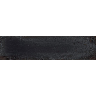 Viva Metal Brick Wandtegel 6x24cm 9.5mm Black