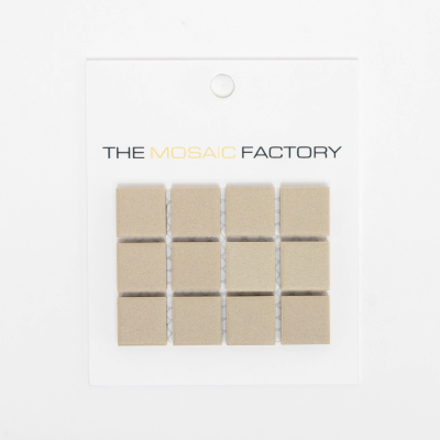 SAMPLE The Mosaic Factory London carreau mosaïque 2,3x2,3x0,6cm carreau mural pour intérieur et extérieur carré porcelaine gris non émaillé