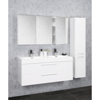 Differnz somero armoire de toilette fsc 120 cm blanc brillant