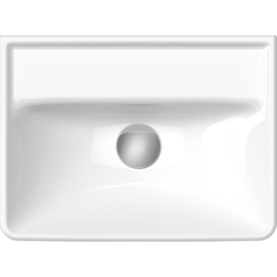 Duravit d-neo lavabo 45x33.5x13cm sans trou pour robinetterie rectangle céramique blanc