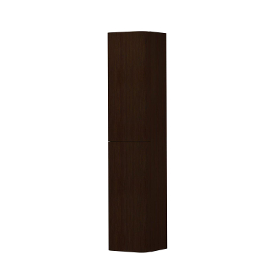 INK Concept R Colonne haute - 35x35x169cm - 2 portes - angles arrondis - pour poignées - ouverture à gauche - dark veneer