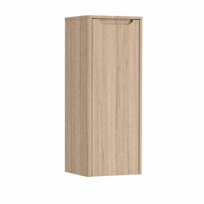 H&R badmeubelen Juice Halfhoge Kast - 40x35x100cm - met ronde hoeken - 1 deur - rechtsdraaiend - rockford oak