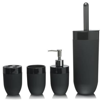 Sealskin Bloom Brosse de toilette avec support ABS Noir