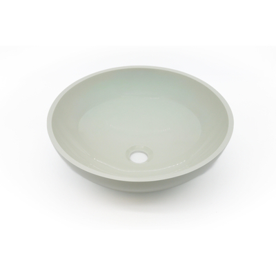 Zeza Element Waskom - 41x41x14cm - solid surface - glans groen