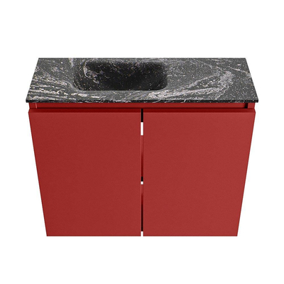MONDIAZ TURE-DLUX meuble de toilette 60 cm Fire. Lavabo EDEN Lava position gauche. Avec 1 trou de robinet.