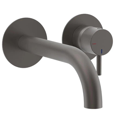 Xenz Duero Plus Robinet de lavabo encastré 26,5x19x17 Graphite brossé Revêtement PVD