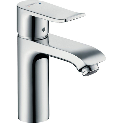 Hansgrohe Metris 1 greeps wastafelkraan - 110 LowFlow - zonder afvoer - hoogglans chroom