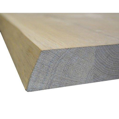 HR badmeubelen Badplank - 88x20x2cm - met voorzijde boomstamkant 88x2x20 cm - naturel SHOWROOMMODEL