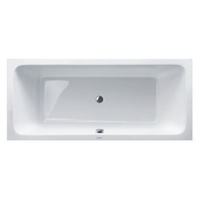Duravit D-code Kunststof duobad acryl rechthoekig - 180x80x40cm - zonder poten - glans wit