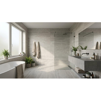 Baldocer Ceramica Venice Carrelage sol et mural - 60x120cm - rectifié - Gris mat