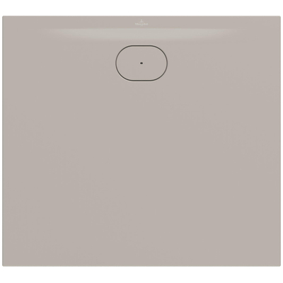 Villeroy & Boch Ecora douchebak - 100x90x3.5cm - afvoer lange zijde - almond (beige)