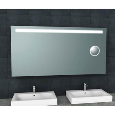 Wiesbaden Tigris miroir rectangulaire avec LED et miroir de rasage 160 x 80 cm
