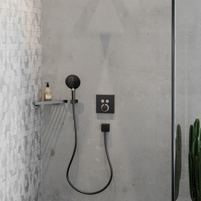 Hansgrohe Raindance Select S RD Sel S - handdouche 120 - 3jet PowderRain - ecosmart - geborsteld zwart chroom