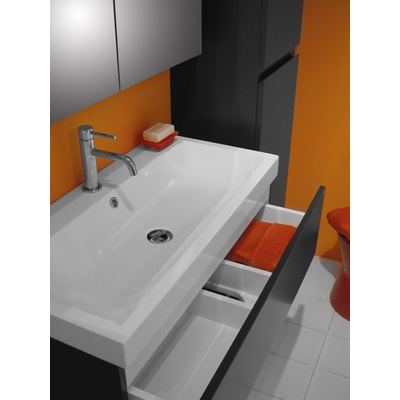 Nemo Go Roxanne Meuble sous lavabo 59.8x39.8x50cm avec 2 tiroirs frein de chute sans poignées blanc mat