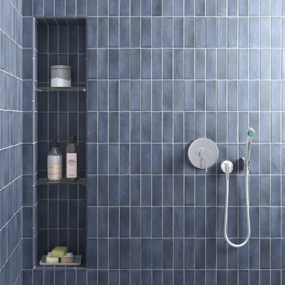 Terravito Ardeno Koko pour carrelage mural et de sol - 150x50cm - 8mm - bleu foncé