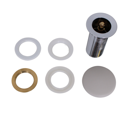 Zeza Arte verlengde afvoerplug - solid surface - wit mat