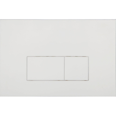 QeramiQ Dely Pack WC - 36.3x51.7cm - à fond creux - sans bride - réservoir encastrable Geberit UP320 - abattant frein de chute - plaque de déclenchement blanc brillant - boutons rectangulaires - blanc mat