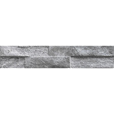 Keradom Rock carreau de mur 7.5x38.5cm 10mm gris mat résistant au gel