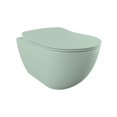 Creavit Hangend Toilet - 35.3x51cm - spoelrandloos - nijlgroen