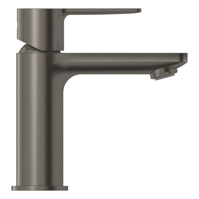GROHE Lineare Robinet de lavabo économiseur xs Size corps lisse avec bonde clic clac et limiteur de température Hard graphite brossé (anthracite)