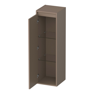 BRAUER Adore badkamerkast - 120x35x35cm - met 1 deur greeploos linksdraaiend mat mokka