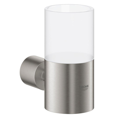 GROHE Atrio wandhouder v. glas of zeepdispenser supersteel