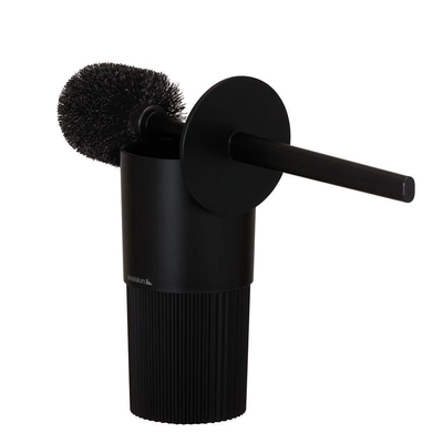Sealskin Brave Brosse de toilette avec support autoportant Noir