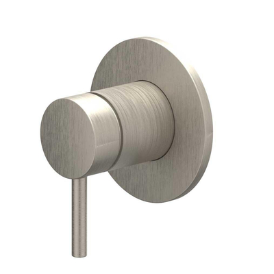 IVY Bond Élément de finition - pour mitigeur de douche encastré - monotrou - rosace ronde - Nickel brossé PVD