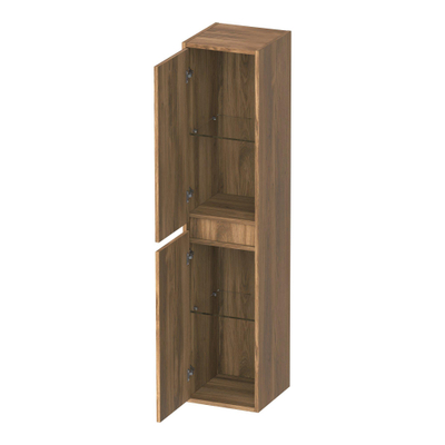 BRAUER Adore Wavy colonne de salle de bains haute - 160x35x35cm - 2 portes - ouverture à gauche ou à droite - sans poignées - Honey