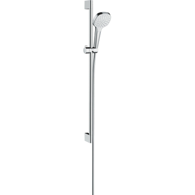 Hansgrohe Croma Select E glijstangset met Croma Select E 1jet handdouche 90cm met Isiflex`B doucheslang 160cm wit/chroom