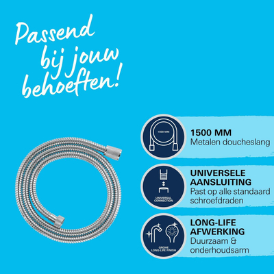 Grohe Vitalioflex Flexible de douche - métal 150cm - chrome