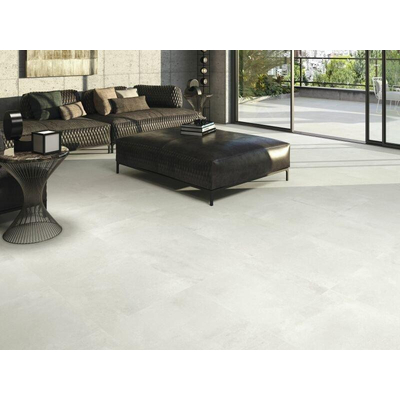 ÉCHANTILLON Baldocer Cerámica Carrelage de sol Arkety Bit Argent Rectifié Aspect béton Mat Gris