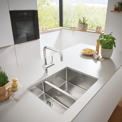 Grohe Minta Keukenkraan - hoog - draaibare u uitloop - chroom