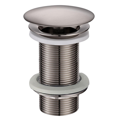 Wiesbaden UniMatch bouchon de vidage ouverte allongée 5/4" acier brossé