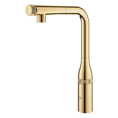 GROHE Essence Mitigeur de cuisine - haut - bec pivotant/extensible - cool sunrise brillant