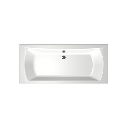 Xenz Robijn Baignoire duo - 180x80x48 - bonde Centrale - acrylique - blanc