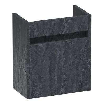 BRAUER Adore fonteinonderkast - 40x45x22cm - met 1 deur greeploos rechtsdraaiend Damascus