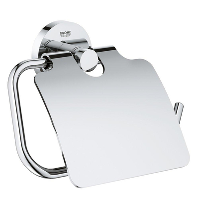 GROHE Essentials porte-rouleau de WC avec clapet chromé