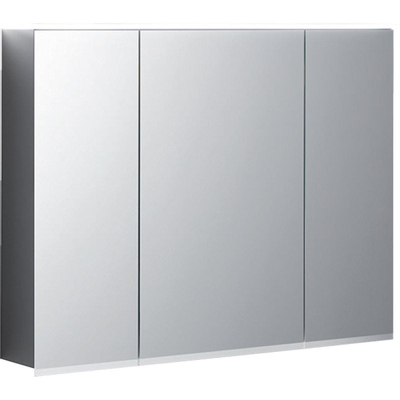 Geberit OPTION Plus spiegelkast led verlichting 3den - 90x70x15cm - zilver