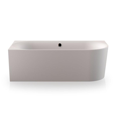 Plieger Kansas Baignoire d'angle - 180x80x60cm - angle gauche - avec arrivée d'eau - avec garniture de vidage et de trop-plein - avec pieds - acrylique - blanc mat