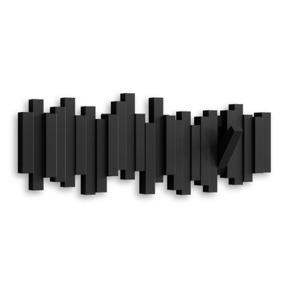 Umbra Sticks patère 49x18x3cm Matière synthétique Noir