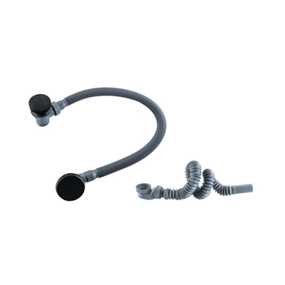 Fortifura Calvi Combinaison vidage de baignoire - bonde clic-clac - noir mat