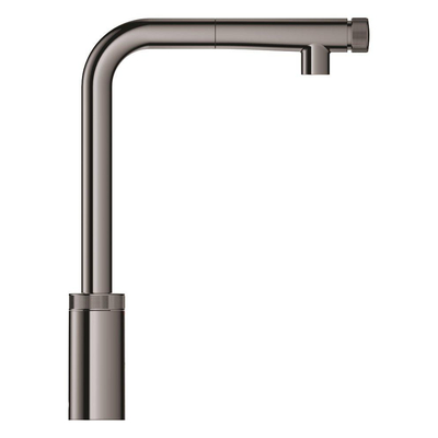 GROHE Minta Mitigeur de cuisine - bec en L extractible - hard graphite brillant