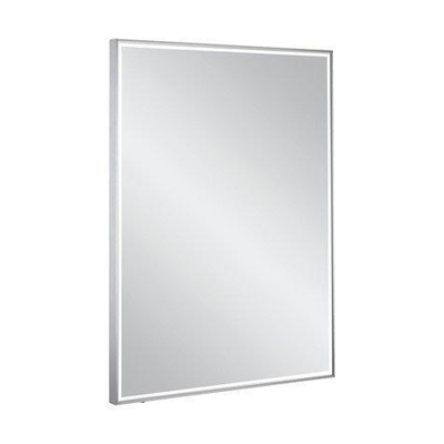 Crosswater MPRO miroir – 80 x 60 cm – LED directe tout autour – Aluminium brossé (argent)