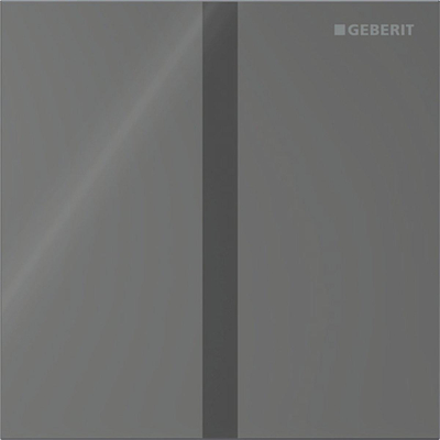 Geberit Type 40 urinioir bedieningsplaat - batterij - vierkant - lava (grijs)