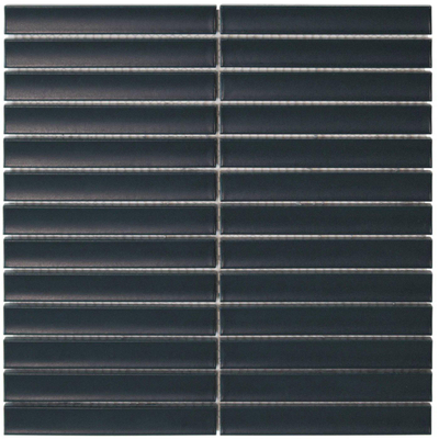 The Mosaic Factory Sevilla carreau mosaïque - 29,6x29,9cm - carreau mural - Rectangle - Porcelaine Navy Blue Mat