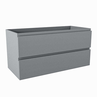 Mondiaz Hay Meuble sous vasque - 100x45x50cm - 2 tiroirs - softclose - 1 découpe droite - Plata