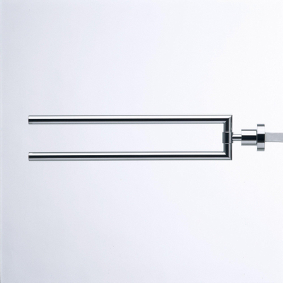 Duravit D-code 2 lids handdoekhouder - 44.5cm - hoogglans chroom