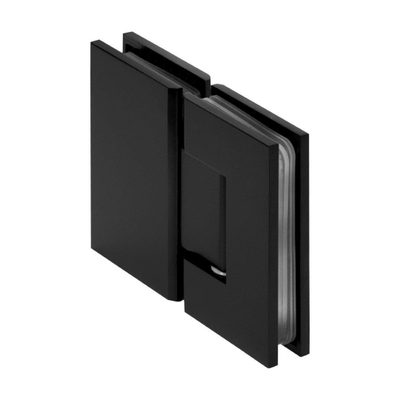 BRAUER Create Porte pivotante 110x200cm en 2 parties sans profilé avec verre de sécurité anticalcaire 8mm noir mat