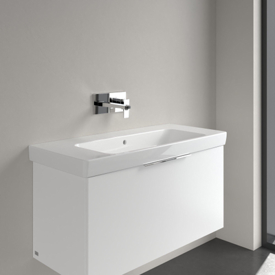 Villeroy & Boch Architectura wastafel - 100x44.5cm - zonder kraangat - met overloop - White Alpine (glans wit)